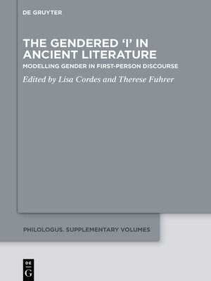 cover image of The Gendered 'I' in Ancient Literature